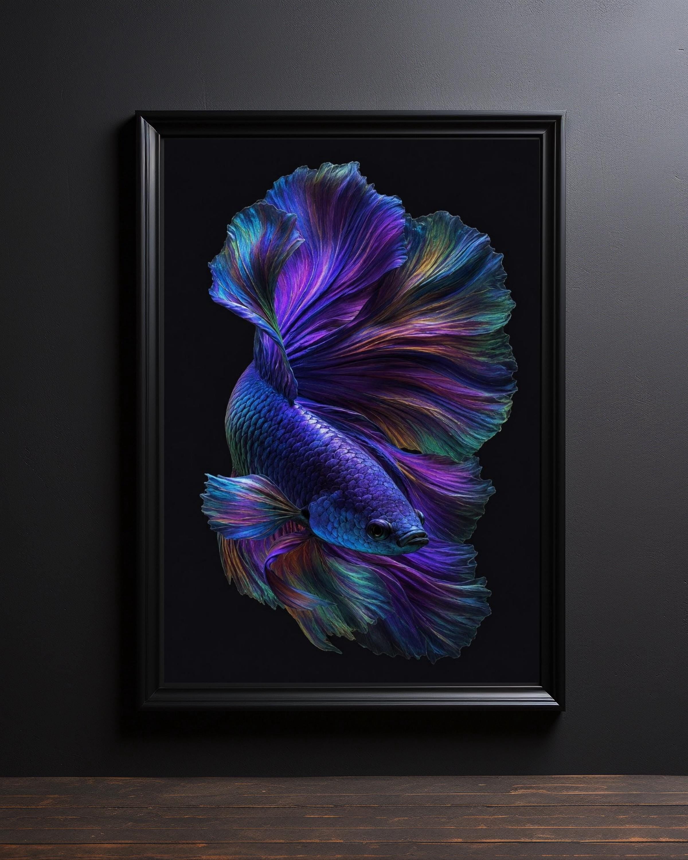 Betta Fish Wall Art, Luxury Fish Print, Modern Colorful Wall Art ...