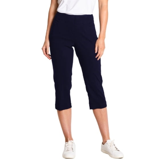 Slimsation Pull-On Wide Band Full-Length Midnight Pants Women 4