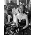 thumbnail image 1 of Bette Davis Posed with Hands on the Lap with Fingers Crossed in Black Strapless Gown and Black Gloves Photo Print (8 x 10), 1 of 1