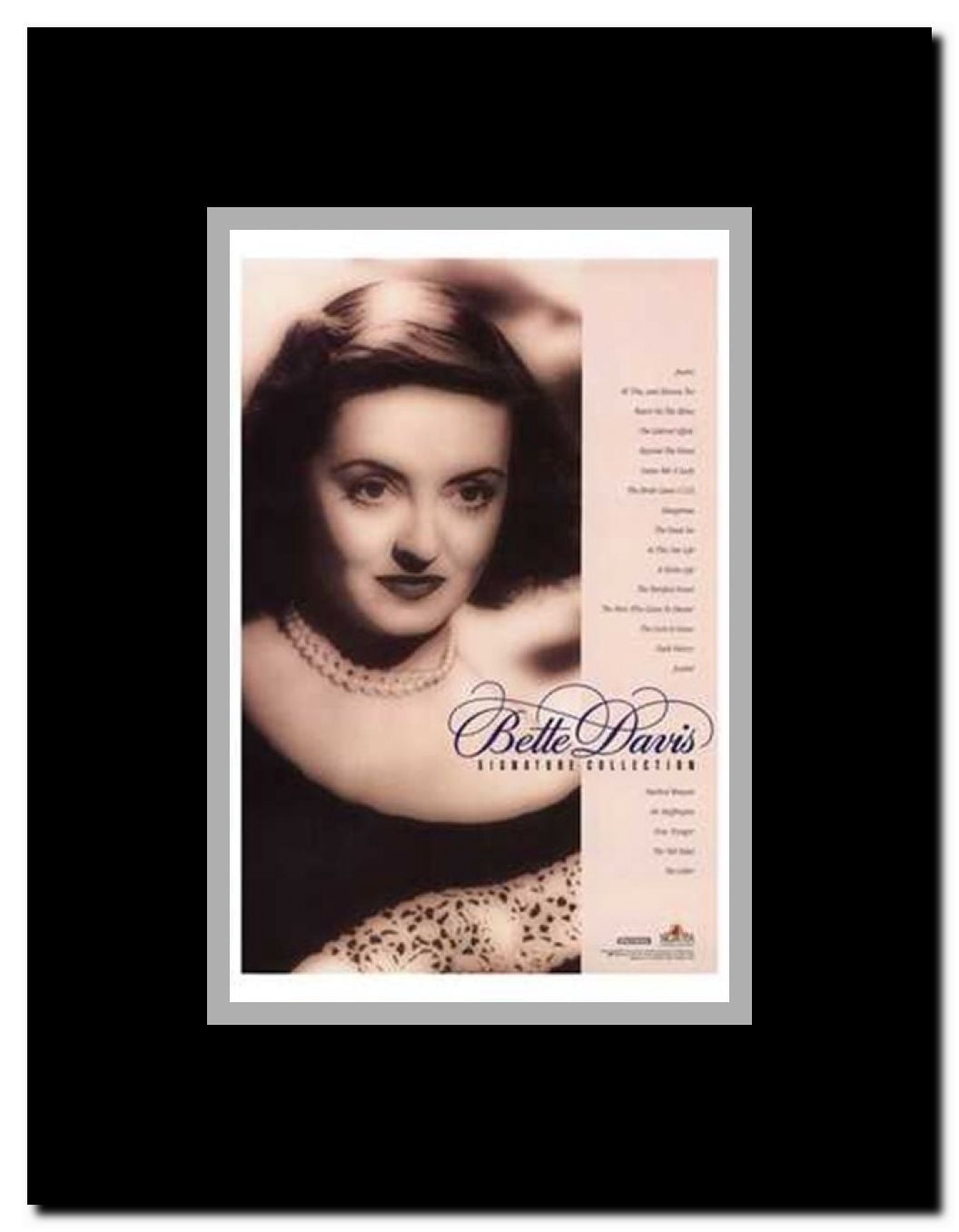 Bette Davis Signature Collection Framed Movie Poster