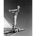 thumbnail image 1 of Bette Davis rare leggy pose in swimsuit 1930's by ship's mast 24x36 poster, 1 of 1