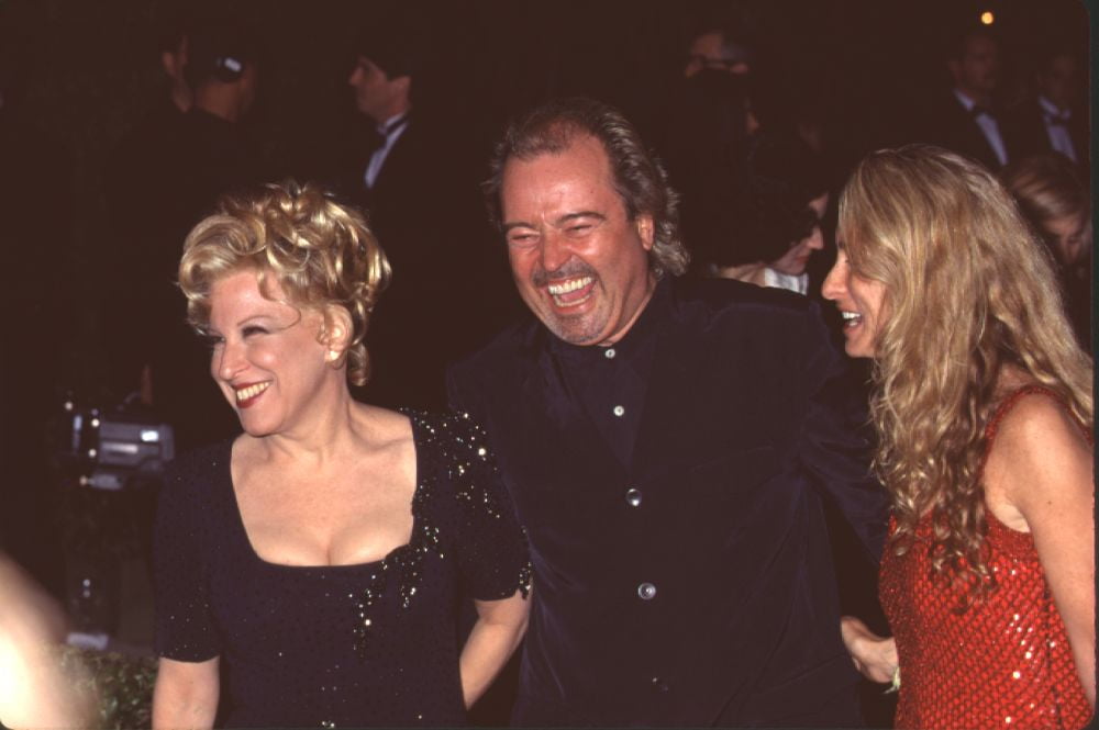 Bette Midler, Mick Jones And Lisa Jones At Vanity Fair Oscar Party