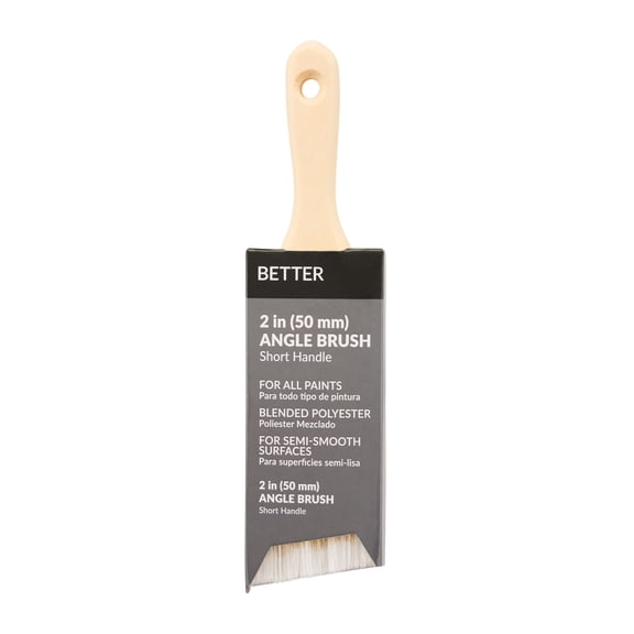Better 2.5 in. Blended Polyester Short Handle Angle Paint Brush