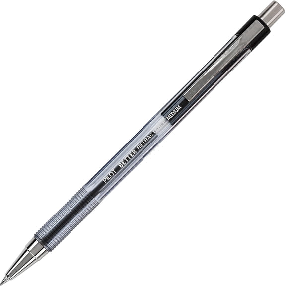 Better Ballpoint Pen, Retractable, Medium 1 Mm, Black Ink, Smoke Barrel, Dozen | Bundle of 5 Dozen