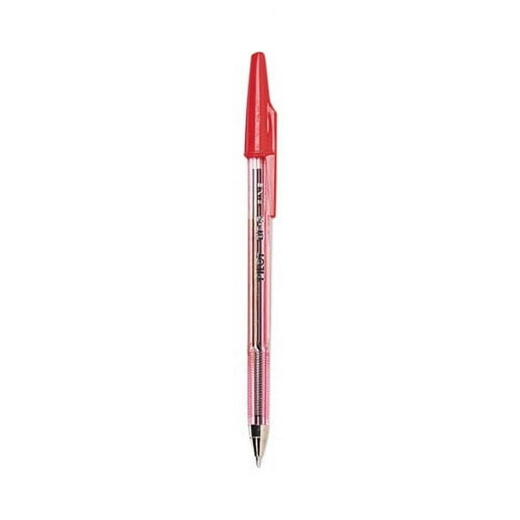 Better Ballpoint Pen, Stick, Fine 0.7 Mm, Red Ink, Translucent Red Barrel, Dozen | Bundle of 2 Dozen