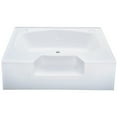thumbnail image 1 of Better Bath W4054-SPK, White, ABS 40" x 54", Center Drain Bathtub, 1 of 1