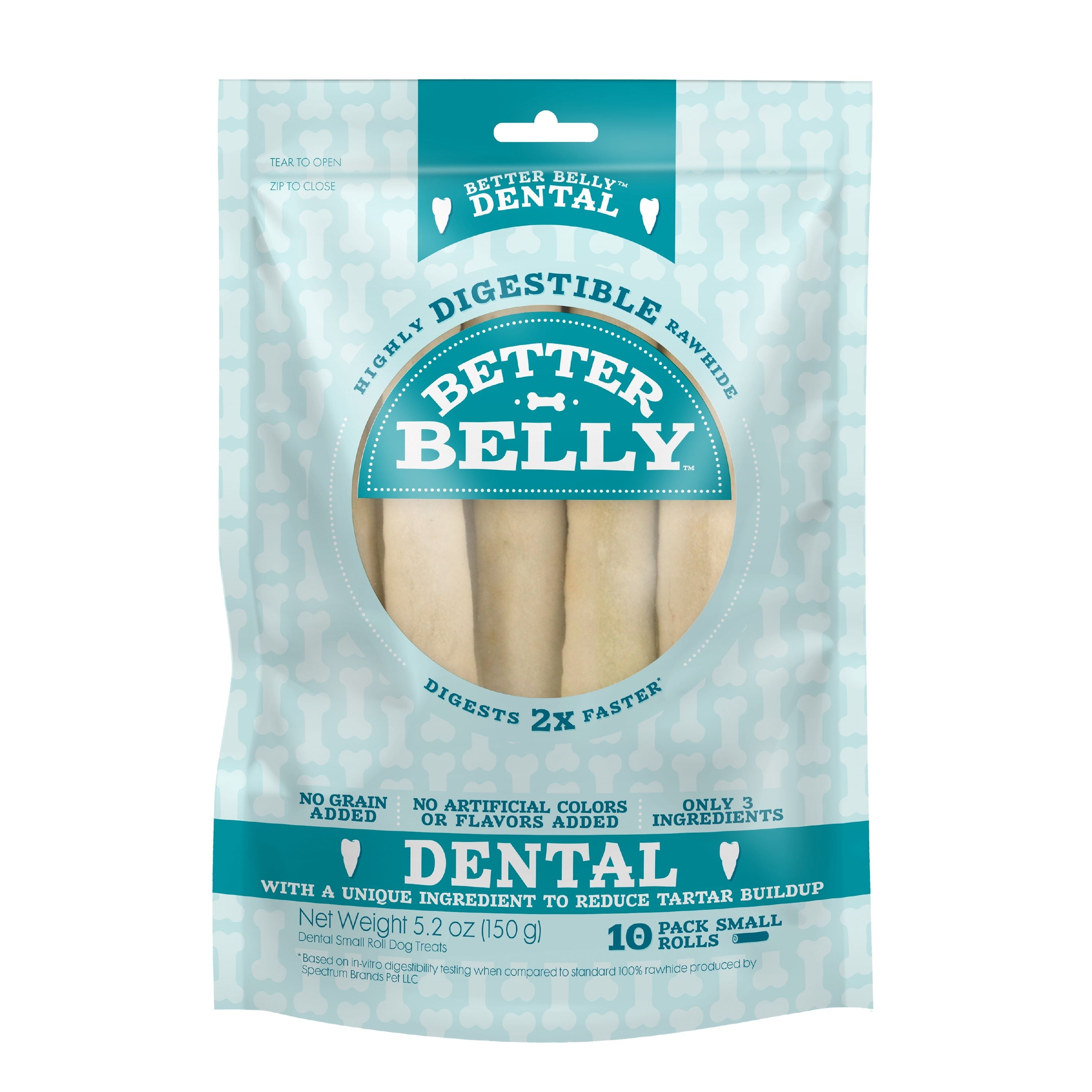 Better Belly Dental Small Rolls 10 Count Highly Digestible
