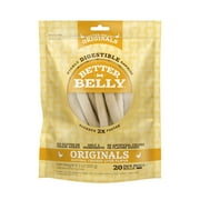 Better Belly Originals Natural Chicken Liver Flavor Small Rolls, Highly Digestible Rawhide, 20 Count