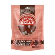 Better Belly Triple Flavor Kabob Chews for Dogs 8.8 oz. Count of 18