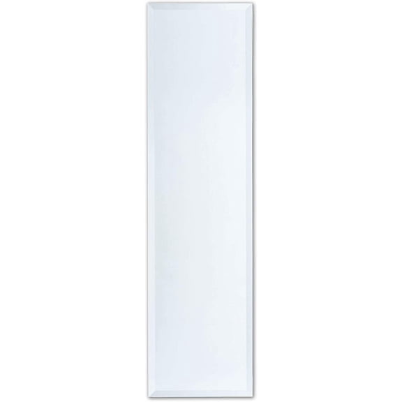 Better Bevel 12" x 48" Frameless Full-Length Rectangle Mirror | 1" Beveled Edge | Wall Mirror