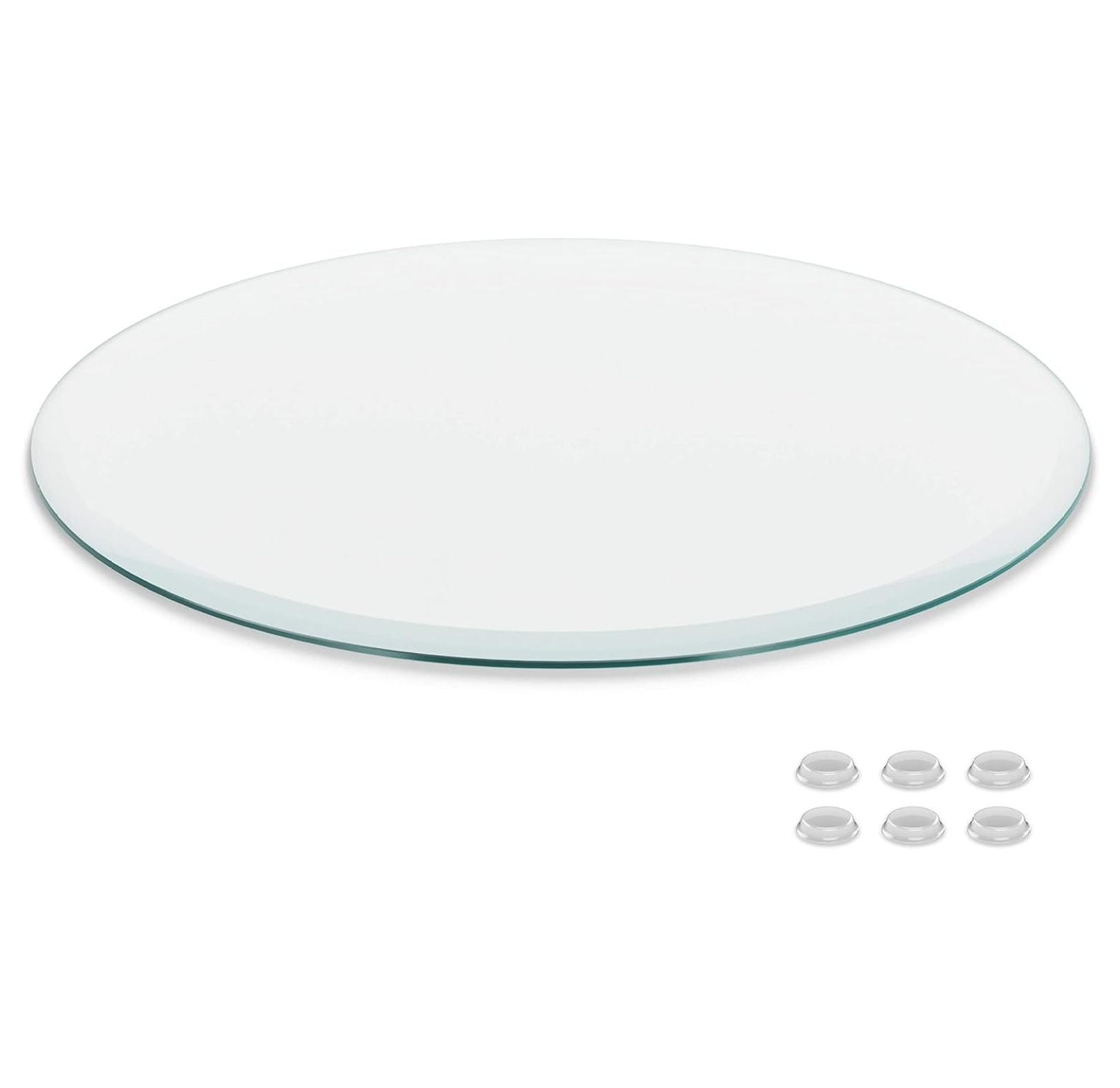 Better Bevel 24" Inch Round Glass Table Top | Tempered Glass Protector ...