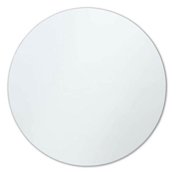 Better Bevel 24" x 24" Frameless Round Mirror | Polished Edge