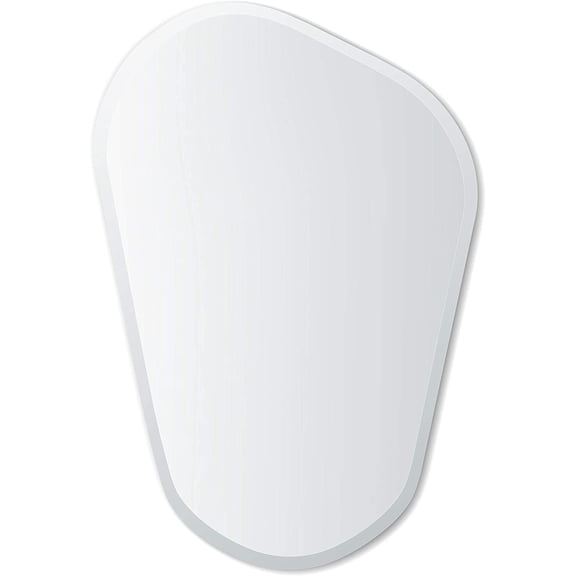 Better Bevel 24" x 36" Frameless Asymmetrical-Shaped Novelty Mirror | 1" Beveled Edge | Bathroom Wall Mirror
