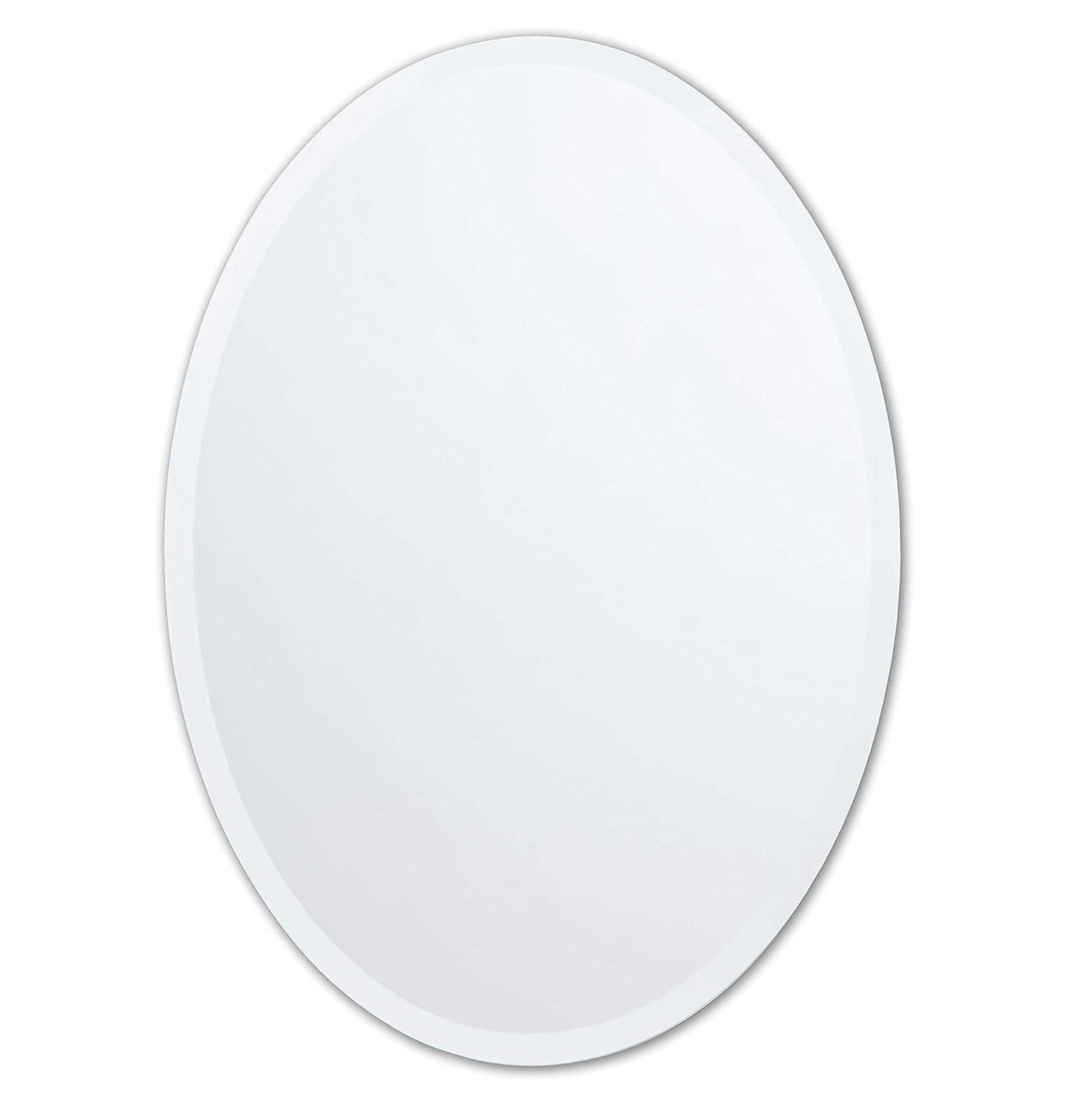 Better Bevel 24" x 36" Frameless Oval Mirror 1" Beveled Edge