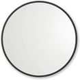thumbnail image 1 of Better Bevel 36” x 36” Black Rubber Framed Mirror | Round Bathroom Wall Mirror, 1 of 16