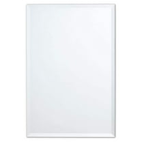 Better Bevel Frameless Rectangle Mirror, 20" x 28" Bathroom Wall Mirror w/Beveled Edge