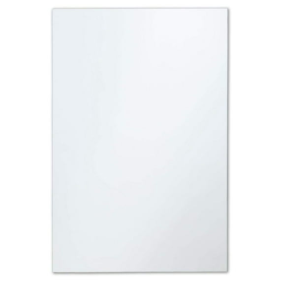 Better Bevel Frameless Rectangle Mirror, 24" x 36" Bathroom Wall Mirror w/Pencil Polished Edge