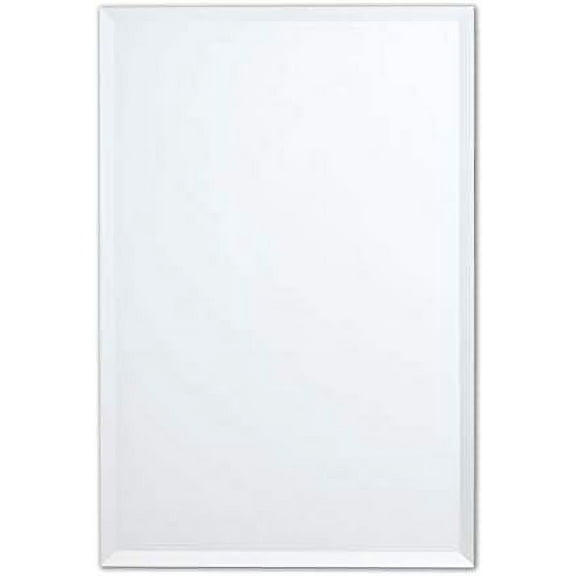 Better Bevel Frameless Rectangle Mirror | 30" x 36" Bathroom Wall Mirror w/Beveled Edge | Ultra-Flush Hanging System (Horizontal or Vertical)