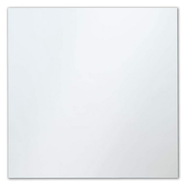 Better Bevel Frameless Square Mirror, 30" x 30" Bathroom Wall Mirror w/Pencil Polished Edge ...