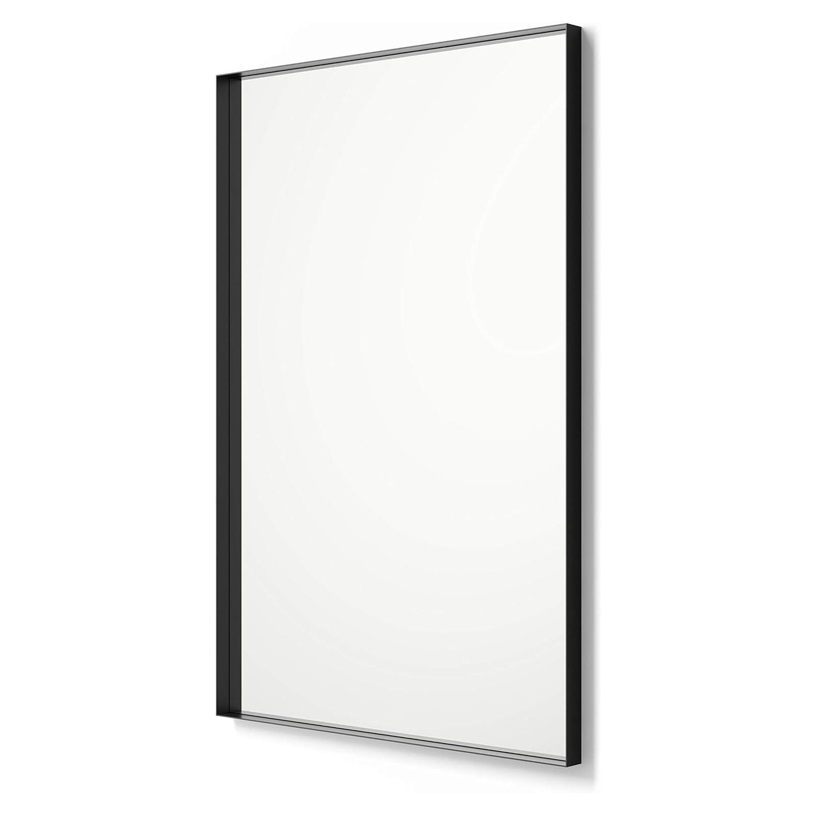 Better Bevel Wall Mirror Bathroom Vanity Mirror Black Metal Frame 20" x 30" Rectangle