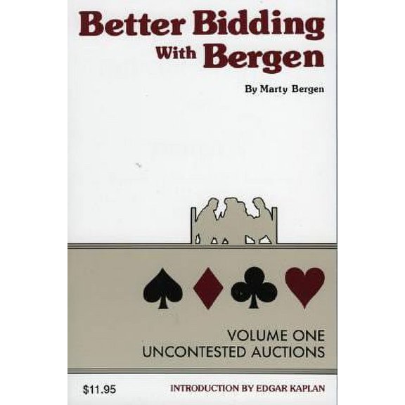 Pre-Owned Better Bidding With Bergen Vol I, Uncontested Auctions by Marty Bergen (Paperback), GAMES / Gambling / Table, English