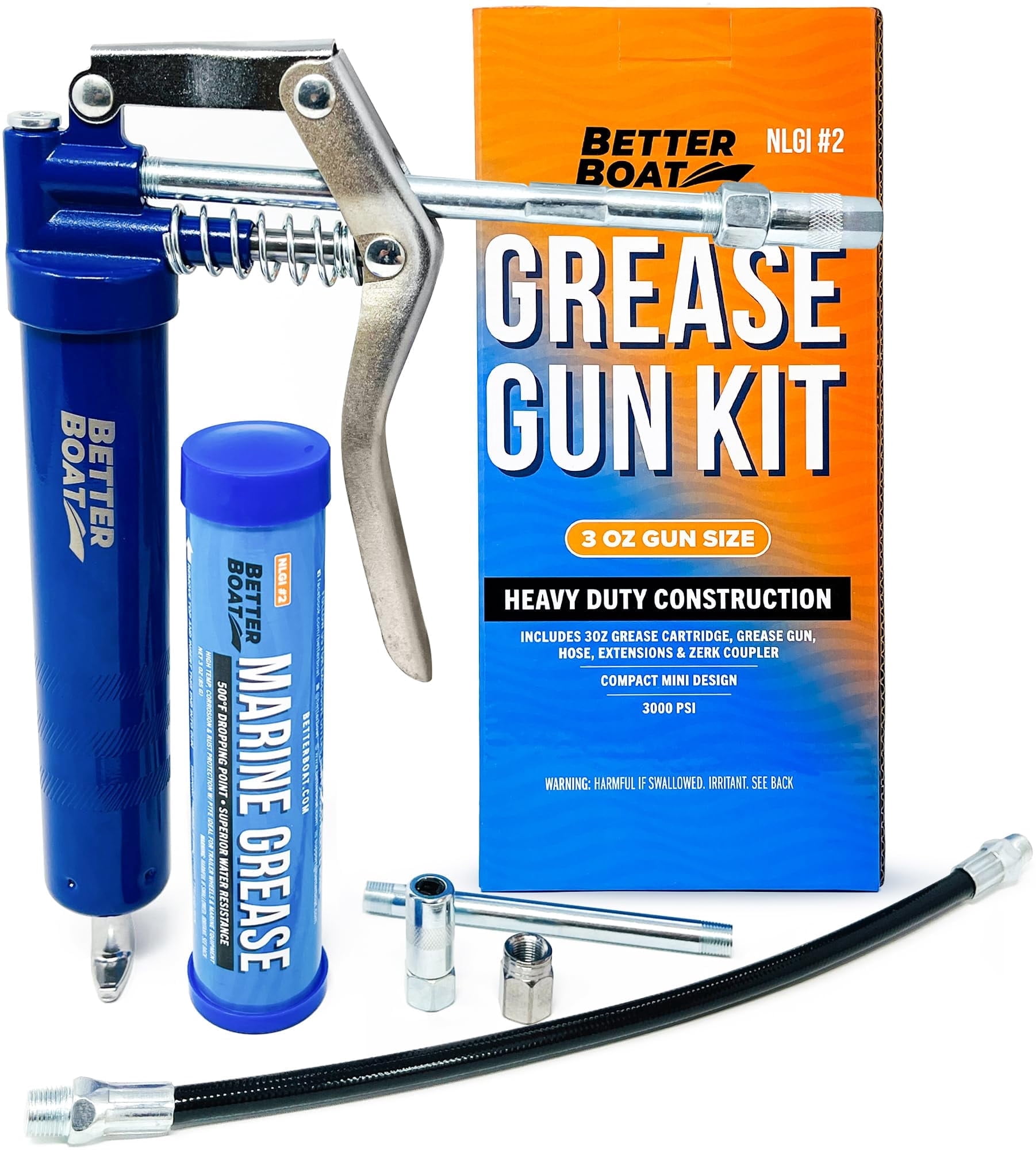 Better Boat 3oz Mini Grease Gun Kit, Grease Gun