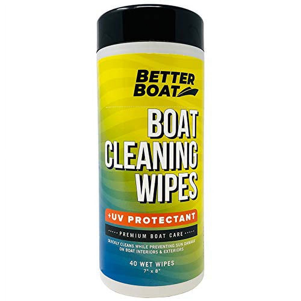 Better Boat Cleaner Wipes with UV Marine Boat Vinyl and Boat Seat
