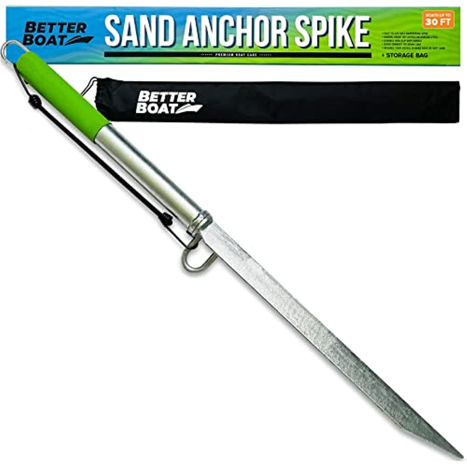 Better Boat Shallow Water Sand Spike Boat Anchor for Boats, Jetski, Pontoon, Kayak, Jet Ski