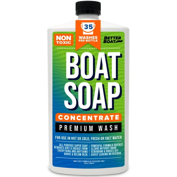 Better Boat Soap Concentrate Formula Cleaner Boat Wash 32oz