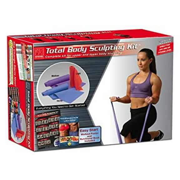 Better Body Solutions - Total Body Sculpting Kit Upper/Lower Strength Workout Bands Unisex - Rubber
