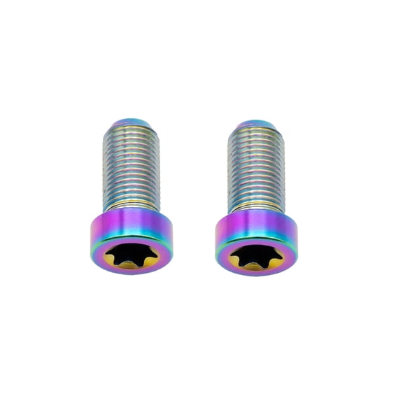 Better Bolts SRAM Matchmaker Pod Bridge Ti Mount Bolts, Rainbow, 2c