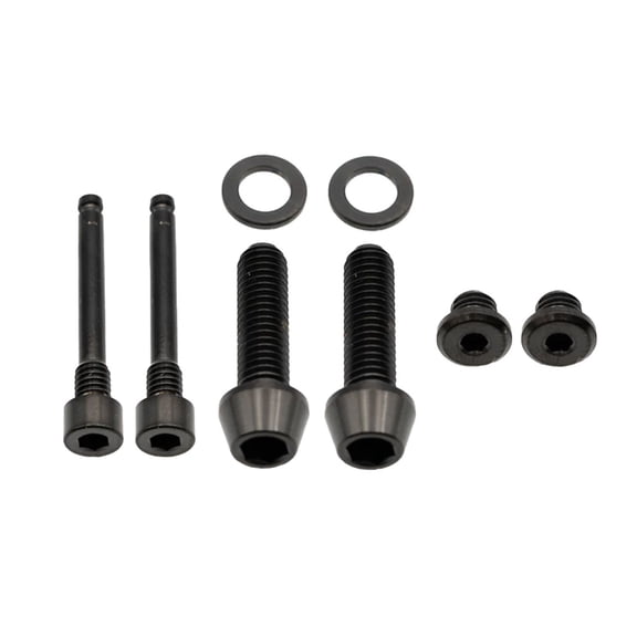 Better Bolts Shimano Brake Ti Bolt Kit, SLX/XT/SAINT, Black