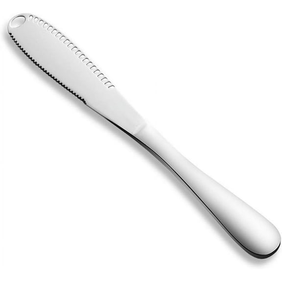 The Better Butter Spreader Knife, Butter Knife Spreaders, Stainless Steel Butter Knives Curler, Butter Knifes for Cold Butter Slicer with Holes, Butter Grater,Kitchen Gadgets Serrated