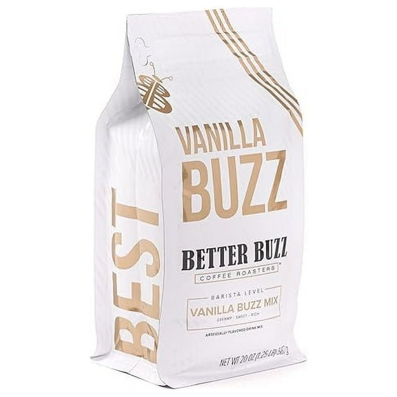 Better Buzz Vanilla Coffee Creamer (Vanilla Buzz) 20oz. Vanilla Powder Coffee Creamer Drink Mix, Vanilla Creamer for Vanilla Latte Flavored Coffee Experience