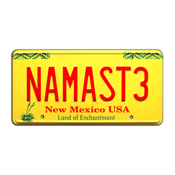 Better Call Saul | Howard Hamlin | NAMASTE | Metal Stamped Replica Prop License Plate