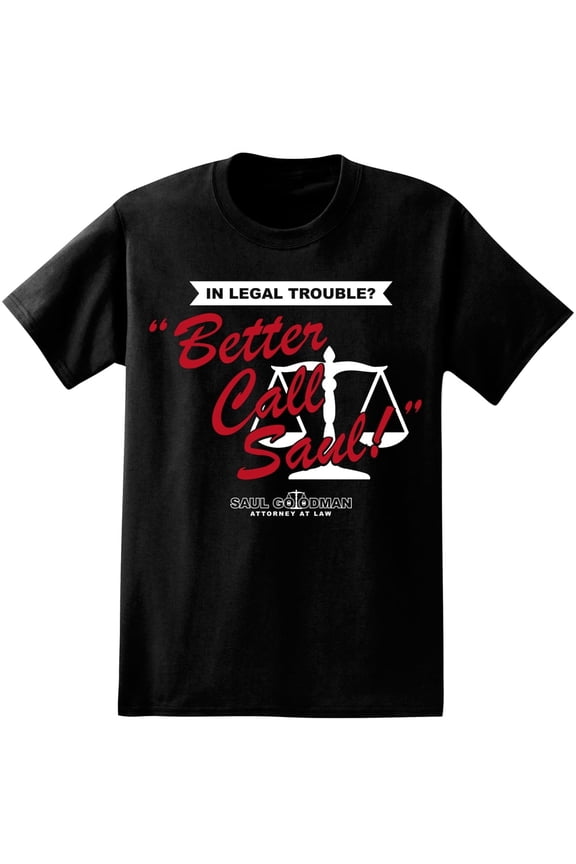 Better Call Saul T-Shirt Mens Tee Black (S)