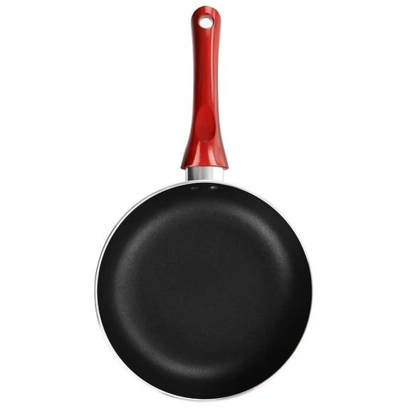 Better Chef 10 in Silver Metallic Non Stick Gourmet Fry Pan in Red