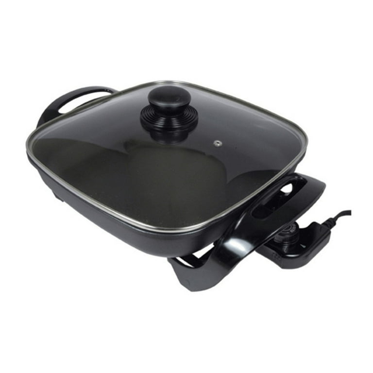 11.5 in. Black Non-Stick Electric Skillet Grill 11.5 in. Black Non-Stick Electric Skillet Grill