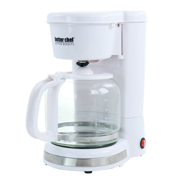 Better Chef 12 Cup 900 Watt Coffee Maker in White