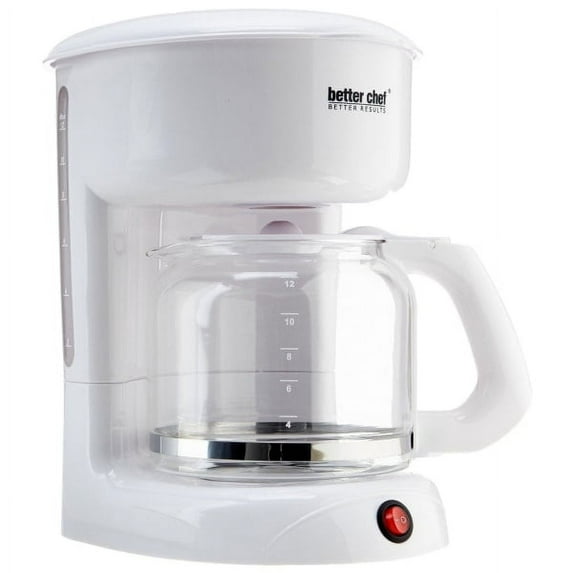 Better Chef 12-Cup Coffeemaker, White