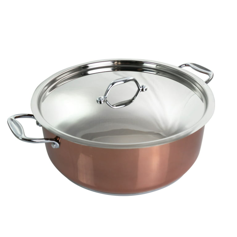 Stainless Steel Kadai Online  Deep Frying Pan with Copper Bottom
