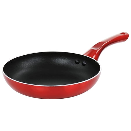 Better Chef 12 in Silver Metallic Non Stick Gourmet Fry Pan in Red