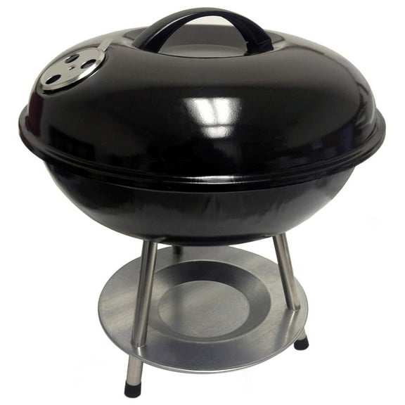 Better Chef 14 Inch Portable Charcoal Grill BBQ414 Enamel Coated Stainless Steel