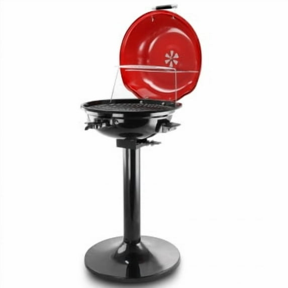 Better Chef 15-inch Indoor/Outdoor Electric Barbecue Grill Double Layer Design, Portable Removable Stand Grill