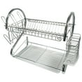 thumbnail image 1 of Better Chef 16 Inch Chrome Dish Rack 2 Level S Shaped Cutlery Holder DR-16, 1 of 5