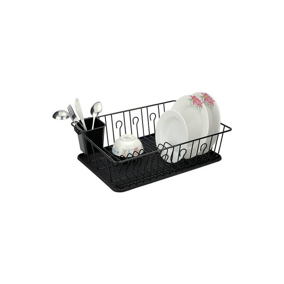 Better Chef 16-Inch Dish Rack, Black