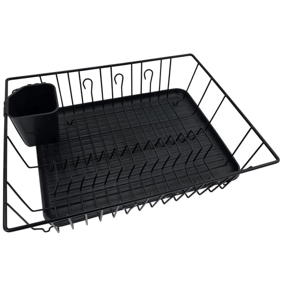 Better Chef 16-inch 3-Piece Dish Rack PVC-Coated Steel Large Drainer DR-1602