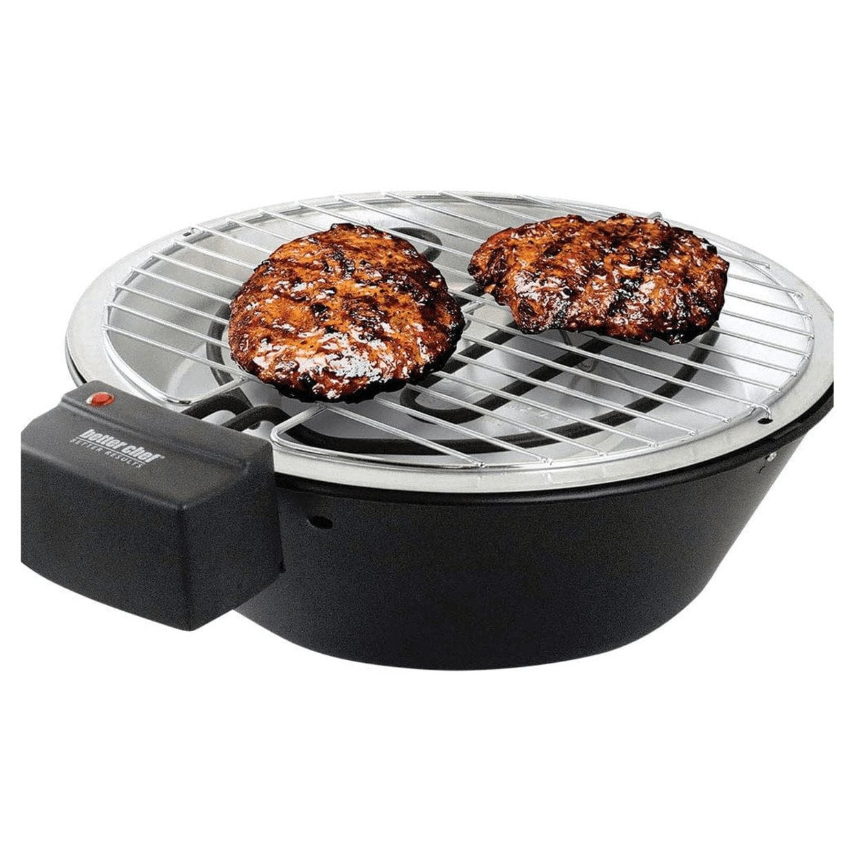 Compact Black Stainless Steel Indoor/Outdoor Electric Grill