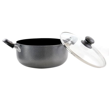 Better Chef 4-Qt. Aluminum Non-Stick Dutch Oven, Black