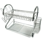 Better Chef 22 2-Level Chrome-Plated S-Shaped Dish Rack